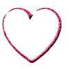 Gif animé coeur blanc et rouge
